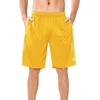 image:imageNORTHYARD Mens Athletic Gym Shorts 1075 Running Basketball Tennis  Quick DryZipper PocketsLightweightBreathableMoisturewickingReflective StripsSportsRunningWorkoutGold