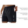 image:imageNORTHYARD Mens Athletic Gym Shorts 1075 Running Basketball Tennis  Quick DryZipper PocketsLightweightBreathableMoisturewickingReflective StripsSportsRunningWorkoutBlack