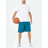 image:imageNORTHYARD Mens Athletic Gym Shorts 1075 Running Basketball Tennis  Quick DryZipper PocketsLightweightBreathableMoisturewickingReflective StripsSportsRunningWorkoutLakeblue