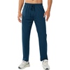 image:imageNORTHYARD Mens Athletic Pants Running Workout Gym Lightweight Quick Dry  Track Jogging Casual Sweatpants Sports Zipper Pockets Elastic Waist Breathable 4Way Stretch Cooling Reflective StripsSeablue