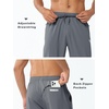 image:imageNORTHYARD Mens Athletic Pants Running Workout Gym Lightweight Quick Dry  Track Jogging Casual Sweatpants Sports Zipper Pockets Elastic Waist Breathable 4Way Stretch Cooling Reflective StripsSmokegrey