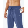 image:imageNORTHYARD Mens Athletic Pants Running Workout Gym Lightweight Quick Dry  Track Jogging Casual Sweatpants Sports Zipper Pockets Elastic Waist Breathable 4Way Stretch Cooling Reflective StripsFederalblue