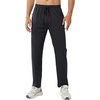 image:imageNORTHYARD Mens Athletic Pants Running Workout Gym Lightweight Quick Dry  Track Jogging Casual Sweatpants Sports Zipper Pockets Elastic Waist Breathable 4Way Stretch Cooling Reflective StripsBlack