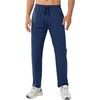image:imageNORTHYARD Mens Athletic Pants Running Workout Gym Lightweight Quick Dry  Track Jogging Casual Sweatpants Sports Zipper Pockets Elastic Waist Breathable 4Way Stretch Cooling Reflective StripsDarkblue