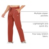 image:imageNORTHYARD Mens Athletic Pants Running Workout Gym Lightweight Quick Dry  Track Jogging Casual Sweatpants Sports Zipper Pockets Elastic Waist Breathable 4Way Stretch Cooling Reflective StripsRedclay