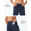 image:imageNORTHYARD Mens Athletic Pants Running Workout Gym Lightweight Quick Dry  Track Jogging Casual Sweatpants Sports Zipper Pockets Elastic Waist Breathable 4Way Stretch Cooling Reflective StripsNavy