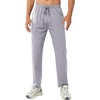 image:imageNORTHYARD Mens Athletic Pants Running Workout Gym Lightweight Quick Dry  Track Jogging Casual Sweatpants Sports Zipper Pockets Elastic Waist Breathable 4Way Stretch Cooling Reflective StripsStone