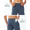 image:imageNORTHYARD Mens Athletic Pants Running Workout Gym Lightweight Quick Dry  Track Jogging Casual Sweatpants Sports Zipper Pockets Elastic Waist Breathable 4Way Stretch Cooling Reflective StripsCoolgrey