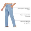 image:imageNORTHYARD Mens Athletic Pants Running Workout Gym Lightweight Quick Dry  Track Jogging Casual Sweatpants Sports Zipper Pockets Elastic Waist Breathable 4Way Stretch Cooling Reflective StripsLightsky
