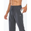 image:imageNORTHYARD Mens Athletic Pants Running Workout Gym Lightweight Quick Dry  Track Jogging Casual Sweatpants Sports Zipper Pockets Elastic Waist Breathable 4Way Stretch Cooling Reflective StripsDarkgrey