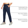 image:imageNORTHYARD Mens Athletic Pants Running Workout Gym Lightweight Quick Dry  Track Jogging Casual Sweatpants Sports Zipper Pockets Elastic Waist Breathable 4Way Stretch Cooling Reflective StripsNavy