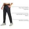 image:imageNORTHYARD Mens Athletic Pants Running Workout Gym Lightweight Quick Dry  Track Jogging Casual Sweatpants Sports Zipper Pockets Elastic Waist Breathable 4Way Stretch Cooling Reflective StripsBlack