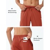 image:imageNORTHYARD Mens Athletic Pants Running Workout Gym Lightweight Quick Dry  Track Jogging Casual Sweatpants Sports Zipper Pockets Elastic Waist Breathable 4Way Stretch Cooling Reflective StripsRedclay