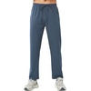 image:imageNORTHYARD Mens Athletic Pants Running Workout Gym Lightweight Quick Dry  Track Jogging Casual Sweatpants Sports Zipper Pockets Elastic Waist Breathable 4Way Stretch Cooling Reflective StripsCoolgrey