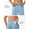 image:imageNORTHYARD Mens Athletic Pants Running Workout Gym Lightweight Quick Dry  Track Jogging Casual Sweatpants Sports Zipper Pockets Elastic Waist Breathable 4Way Stretch Cooling Reflective StripsLightsky