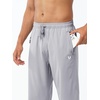 image:imageNORTHYARD Mens Athletic Pants Running Workout Gym Lightweight Quick Dry  Track Jogging Casual Sweatpants Sports Zipper Pockets Elastic Waist Breathable 4Way Stretch Cooling Reflective StripsStone