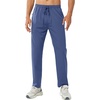 image:imageNORTHYARD Mens Athletic Pants Running Workout Gym Lightweight Quick Dry  Track Jogging Casual Sweatpants Sports Zipper Pockets Elastic Waist Breathable 4Way Stretch Cooling Reflective StripsFederalblue