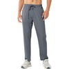 image:imageNORTHYARD Mens Athletic Pants Running Workout Gym Lightweight Quick Dry  Track Jogging Casual Sweatpants Sports Zipper Pockets Elastic Waist Breathable 4Way Stretch Cooling Reflective StripsSmokegrey