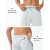 image:imageNORTHYARD Mens Athletic Pants Running Workout Gym Lightweight Quick Dry  Track Jogging Casual Sweatpants Sports Zipper Pockets Elastic Waist Breathable 4Way Stretch Cooling Reflective StripsGlaciergrey