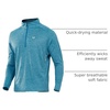 image:imageNORTHYARD Mens Quarter Zip Pullover Athletic Running Shirt Long Sleeve  14 Zip Top Quick Dry Lightweight Moisture Wicking Breathable Reflective Strips Performance Workout Gym Hiking SportsCoralheather