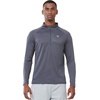 image:imageNORTHYARD Mens Quarter Zip Pullover Athletic Running Shirt Long Sleeve  14 Zip Top Quick Dry Lightweight Moisture Wicking Breathable Reflective Strips Performance Workout Gym Hiking SportsSmokegrey