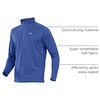 image:imageNORTHYARD Mens Quarter Zip Pullover Athletic Running Shirt Long Sleeve  14 Zip Top Quick Dry Lightweight Moisture Wicking Breathable Reflective Strips Performance Workout Gym Hiking SportsDarkblue