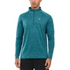 image:imageNORTHYARD Mens Quarter Zip Pullover Athletic Running Shirt Long Sleeve  14 Zip Top Quick Dry Lightweight Moisture Wicking Breathable Reflective Strips Performance Workout Gym Hiking SportsDarkgreenheather