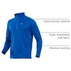 image:imageNORTHYARD Mens Quarter Zip Pullover Athletic Running Shirt Long Sleeve  14 Zip Top Quick Dry Lightweight Moisture Wicking Breathable Reflective Strips Performance Workout Gym Hiking SportsRoyalblue