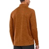 image:imageNORTHYARD Mens Quarter Zip Pullover Athletic Running Shirt Long Sleeve  14 Zip Top Quick Dry Lightweight Moisture Wicking Breathable Reflective Strips Performance Workout Gym Hiking SportsOrangeheather