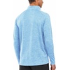 image:imageNORTHYARD Mens Quarter Zip Pullover Athletic Running Shirt Long Sleeve  14 Zip Top Quick Dry Lightweight Moisture Wicking Breathable Reflective Strips Performance Workout Gym Hiking SportsSkyheather