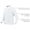 image:imageNORTHYARD Mens Quarter Zip Pullover Athletic Running Shirt Long Sleeve  14 Zip Top Quick Dry Lightweight Moisture Wicking Breathable Reflective Strips Performance Workout Gym Hiking SportsWhite