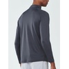 image:imageNORTHYARD Mens Quarter Zip Pullover Athletic Running Shirt Long Sleeve  14 Zip Top Quick Dry Lightweight Moisture Wicking Breathable Reflective Strips Performance Workout Gym Hiking SportsDarkgrey