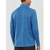 image:imageNORTHYARD Mens Quarter Zip Pullover Athletic Running Shirt Long Sleeve  14 Zip Top Quick Dry Lightweight Moisture Wicking Breathable Reflective Strips Performance Workout Gym Hiking SportsBlueheather