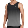 image:imageNORTHYARD Mens Tank Top Workout Lightweight Sleeveless Shirt for Running  Gym UPF50 protection moisturewicking quickdry 4way stretch vented back reflective logos Tagless relaxed fitGradientblackgrey