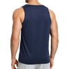image:imageNORTHYARD Mens Tank Top Workout Lightweight Sleeveless Shirt for Running  Gym UPF50 protection moisturewicking quickdry 4way stretch vented back reflective logos Tagless relaxed fitDarkblue