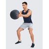 image:imageNORTHYARD Mens Tank Top Workout Lightweight Sleeveless Shirt for Running  Gym UPF50 protection moisturewicking quickdry 4way stretch vented back reflective logos Tagless relaxed fitDarkblue