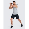 image:imageNORTHYARD Mens Tank Top Workout Lightweight Sleeveless Shirt for Running  Gym UPF50 protection moisturewicking quickdry 4way stretch vented back reflective logos Tagless relaxed fitLightgrey