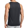 image:imageNORTHYARD Mens Tank Top Workout Lightweight Sleeveless Shirt for Running  Gym UPF50 protection moisturewicking quickdry 4way stretch vented back reflective logos Tagless relaxed fitDarkgrey