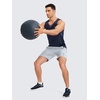 image:imageNORTHYARD Mens Tank Top Workout Lightweight Sleeveless Shirt for Running  Gym UPF50 protection moisturewicking quickdry 4way stretch vented back reflective logos Tagless relaxed fitNavy