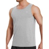 image:imageNORTHYARD Mens Tank Top Workout Lightweight Sleeveless Shirt for Running  Gym UPF50 protection moisturewicking quickdry 4way stretch vented back reflective logos Tagless relaxed fitGreyheather