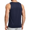 image:imageNORTHYARD Mens Tank Top Workout Lightweight Sleeveless Shirt for Running  Gym UPF50 protection moisturewicking quickdry 4way stretch vented back reflective logos Tagless relaxed fitNavy