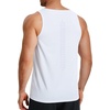 image:imageNORTHYARD Mens Tank Top Workout Lightweight Sleeveless Shirt for Running  Gym UPF50 protection moisturewicking quickdry 4way stretch vented back reflective logos Tagless relaxed fitWhite