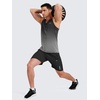 image:imageNORTHYARD Mens Tank Top Workout Lightweight Sleeveless Shirt for Running  Gym UPF50 protection moisturewicking quickdry 4way stretch vented back reflective logos Tagless relaxed fitGradientblackgrey