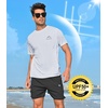 image:imageNORTHYARD Mens UPF 50 Swim Rash Guard Short Sleeve Workout Shirt  Sun UV Protection Quick Dry Athletic Running Gym Beach Work Casual Hiking Cool Lightweight Crew NeckLightgrey
