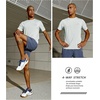 image:imageNORTHYARD Mens UPF 50 Swim Rash Guard Short Sleeve Workout Shirt  Sun UV Protection Quick Dry Athletic Running Gym Beach Work Casual Hiking Cool Lightweight Crew NeckGrey Heather