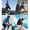 image:imageNORTHYARD Mens UPF 50 Swim Rash Guard Short Sleeve Workout Shirt  Sun UV Protection Quick Dry Athletic Running Gym Beach Work Casual Hiking Cool Lightweight Crew NeckWhite