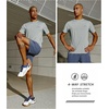 image:imageNORTHYARD Mens UPF 50 Swim Rash Guard Short Sleeve Workout Shirt  Sun UV Protection Quick Dry Athletic Running Gym Beach Work Casual Hiking Cool Lightweight Crew NeckSmoke Heather