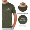 image:imageNORTHYARD Mens UPF 50 Swim Rash Guard Short Sleeve Workout Shirt  Sun UV Protection Quick Dry Athletic Running Gym Beach Work Casual Hiking Cool Lightweight Crew NeckArmygreen
