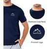 image:imageNORTHYARD Mens UPF 50 Swim Rash Guard Short Sleeve Workout Shirt  Sun UV Protection Quick Dry Athletic Running Gym Beach Work Casual Hiking Cool Lightweight Crew NeckNavy