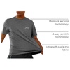 image:imageNORTHYARD Mens UPF 50 Swim Rash Guard Short Sleeve Workout Shirt  Sun UV Protection Quick Dry Athletic Running Gym Beach Work Casual Hiking Cool Lightweight Crew NeckCarbon Heather